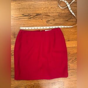 Hugo Buscati Made in USA Vintage Red Pencil Mini Skirt